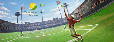 Online tennis browser game